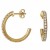925 sterling zilver, verguld, met zirkonia