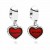 zilver met rood emaille