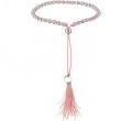 925 sterling zilver / oudroze nylon