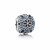 925 sterling zilver / blauw emaille