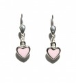 925 sterling zilver / roze emaille