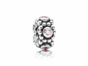 925 sterling zilver / roze zirkonia