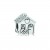 925 sterling zilver /
voorzijde familiehuis