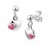 925 sterling zilver / roze emaille