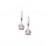 925 sterling zilver / roze parelmoer