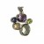 925 sterling zilver / natuursteen
