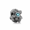 zilver / turquoise synthetische spinel