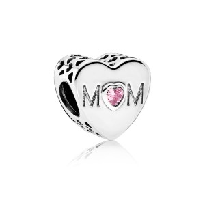 925 sterling zilver / roze zirkonia