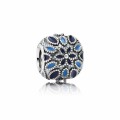 925 sterling zilver / blauw emaille