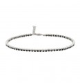 925 stering zilver / zwarte zirkonia