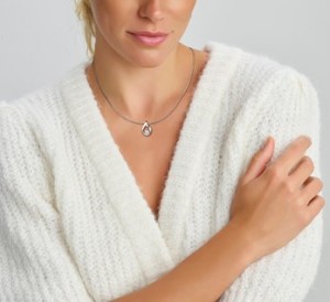 925 sterling zilver, gerhodineerd / zirkonia