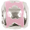 925 sterling zilver / roze emaille
