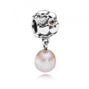 925 sterling zilver met zirkonia en gekweekte zoetwaterparel