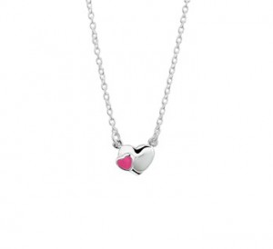 925 sterling zilver / roze emaille