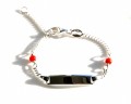925 sterling zilver / bloedkoraal