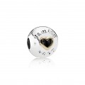 925 sterling zilver / 14 krt goud / emaille