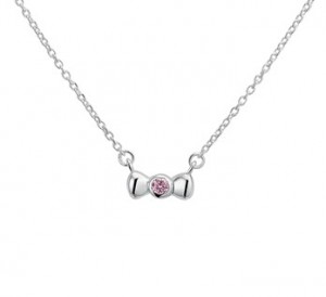 925 sterling zilver / roze zirkonia