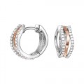 925 sterling zilver / rosé coating / zirkonia