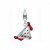 925 sterling zilver / rood emaille