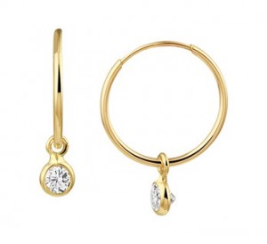 14 karaat goud / zirkonia